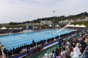 Cerimonia d'apertura della seconda giornata di gare
